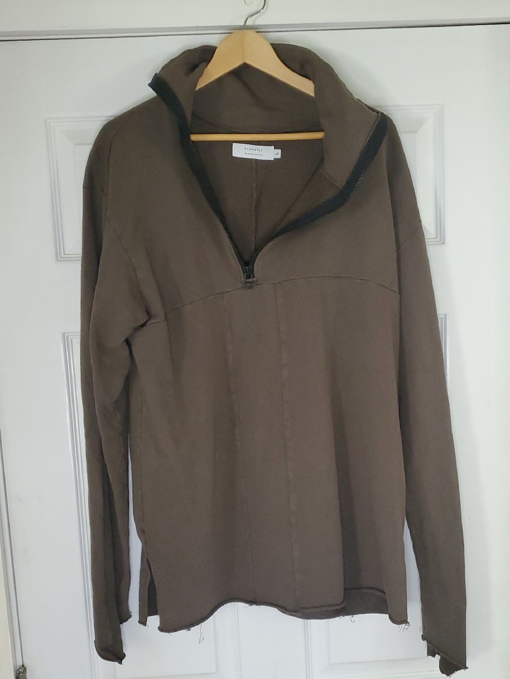 Nomadik Olive Green Half-Zip Men's Outdoor Shirt Jacket
